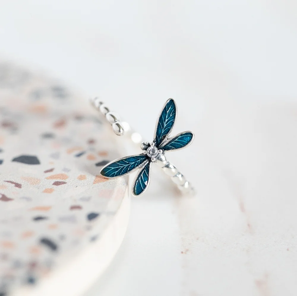 Dragonfly Ring (S925) - Picture 3 of 8